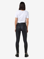 Noisy May NMELLA COATED SLIM FIT TROUSERS