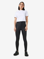 Noisy May NMELLA COATED SLIM FIT TROUSERS