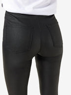 Noisy May NMELLA COATED SLIM FIT TROUSERS