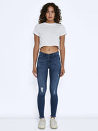Noisy May NMLUCY CROPPED NORMAL WAIST SKINNY FIT JEANS