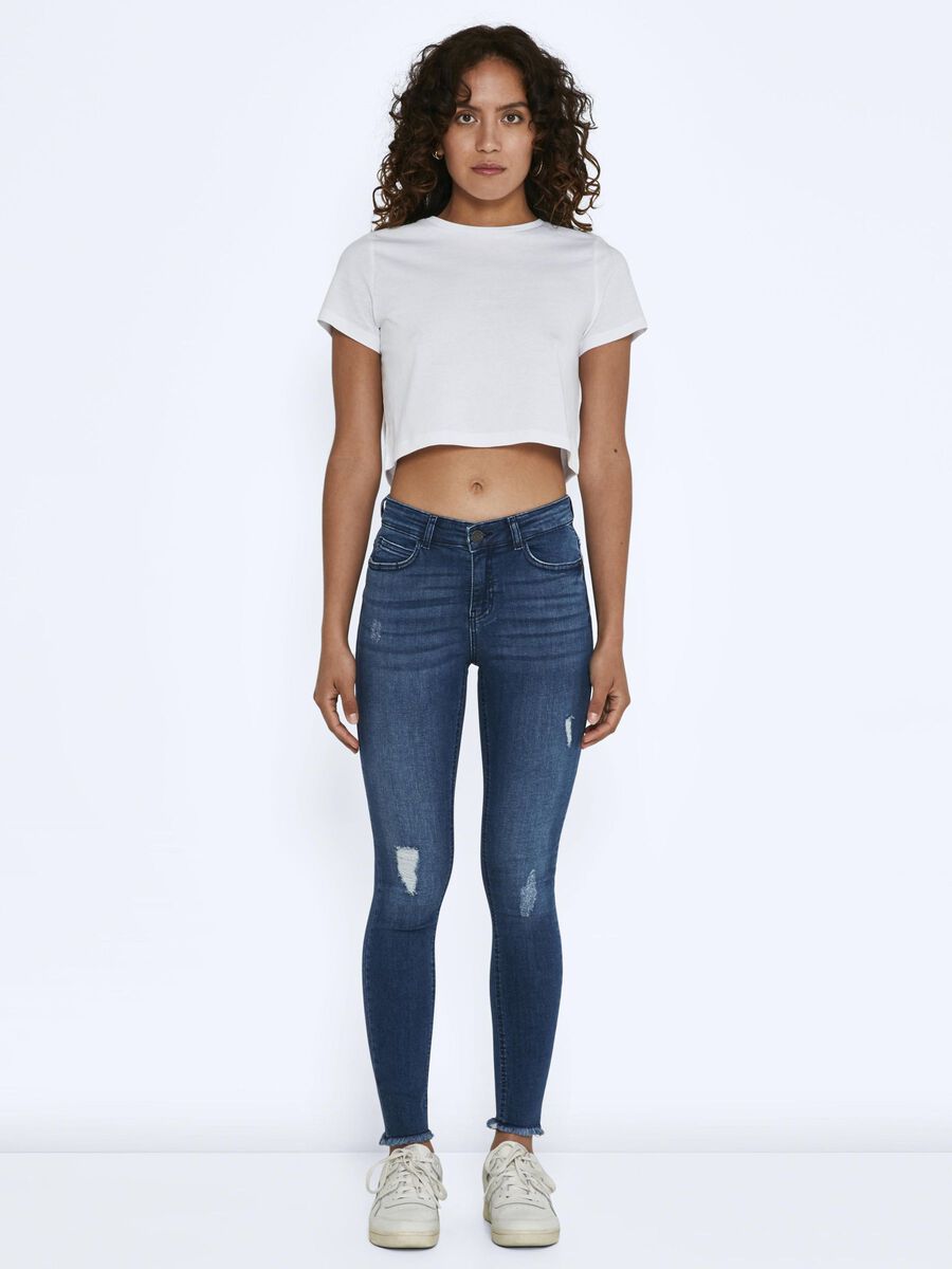 Noisy May NMLUCY CROPPED NORMAL WAIST SKINNY FIT JEANS