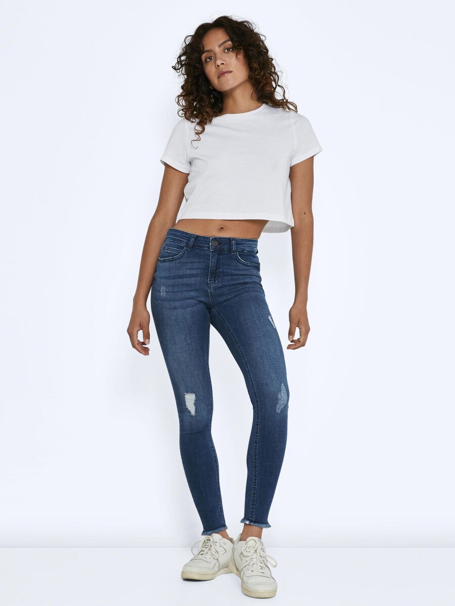 Noisy May NMLUCY CROPPED NORMAL WAIST SKINNY FIT JEANS