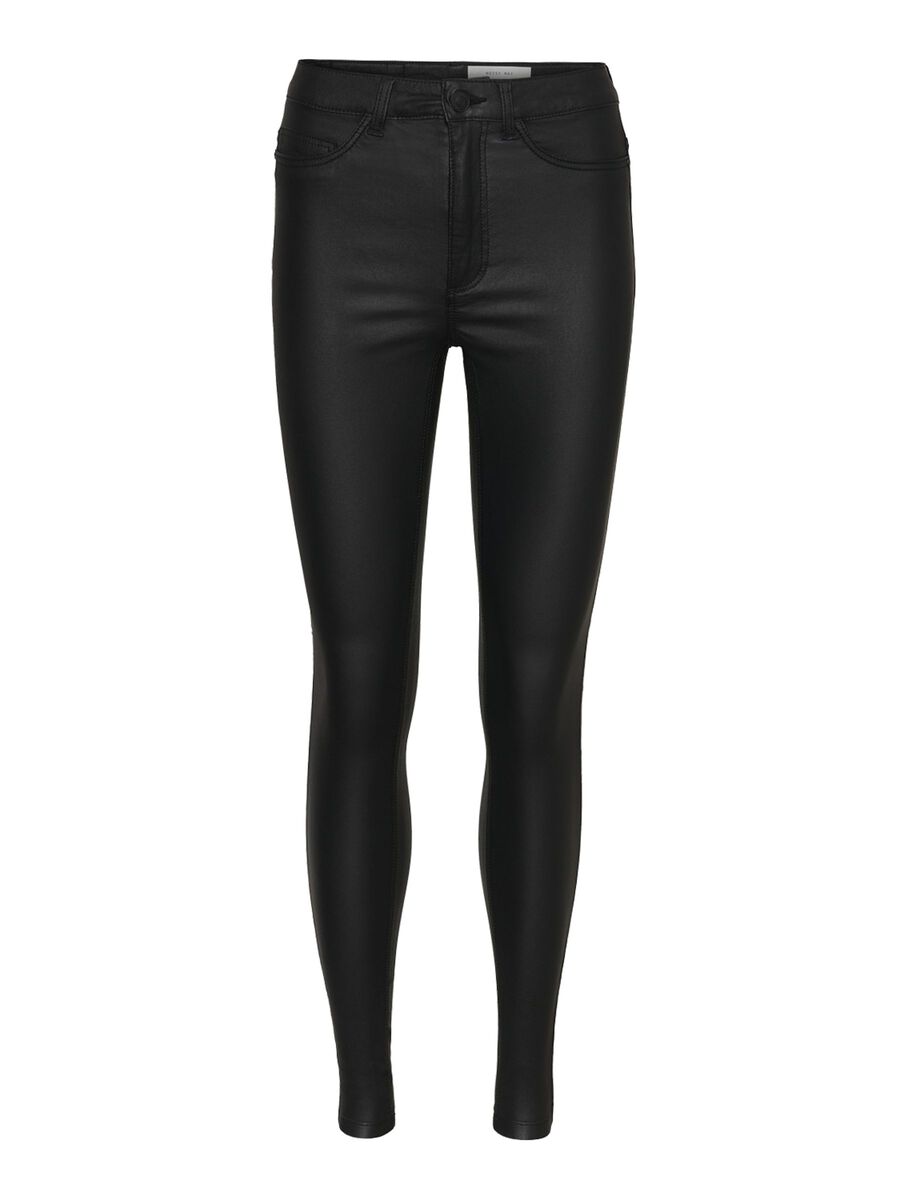 Noisy May NMCALLIE HIGH WAIST COATED TROUSERS
