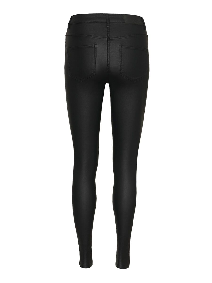 Noisy May NMCALLIE HIGH WAIST COATED TROUSERS