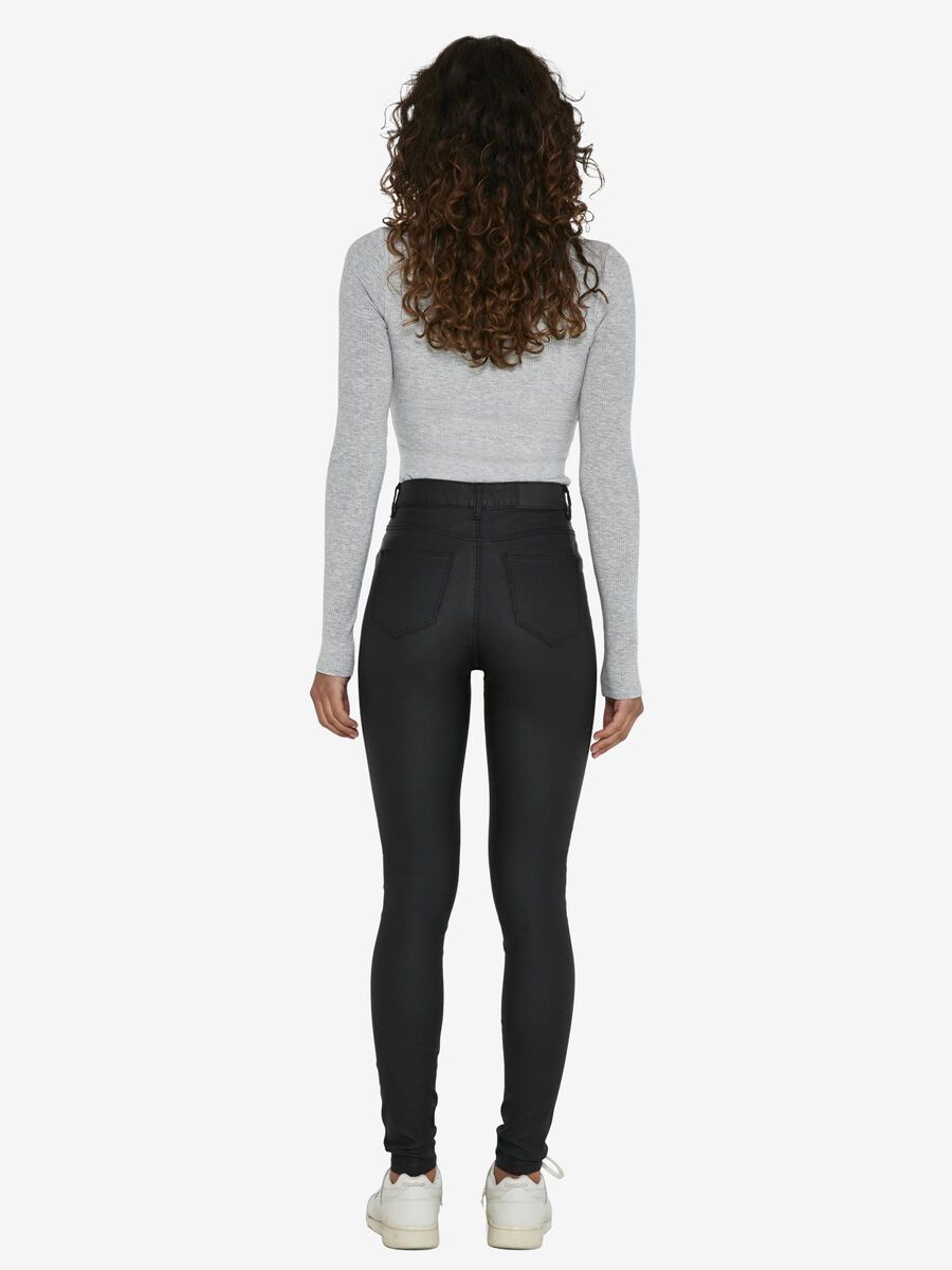 Noisy May NMCALLIE HIGH WAIST COATED TROUSERS
