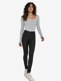 Noisy May NMCALLIE HIGH WAIST COATED TROUSERS