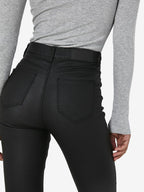 Noisy May NMCALLIE HIGH WAIST COATED TROUSERS
