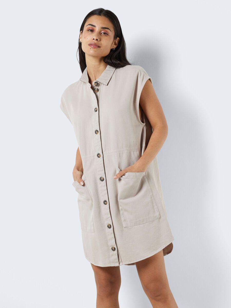Noisy May SLEEVELESS SHIRT DRESS