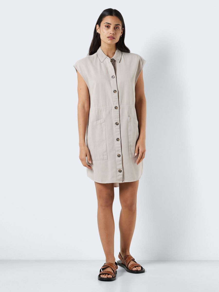 Noisy May SLEEVELESS SHIRT DRESS
