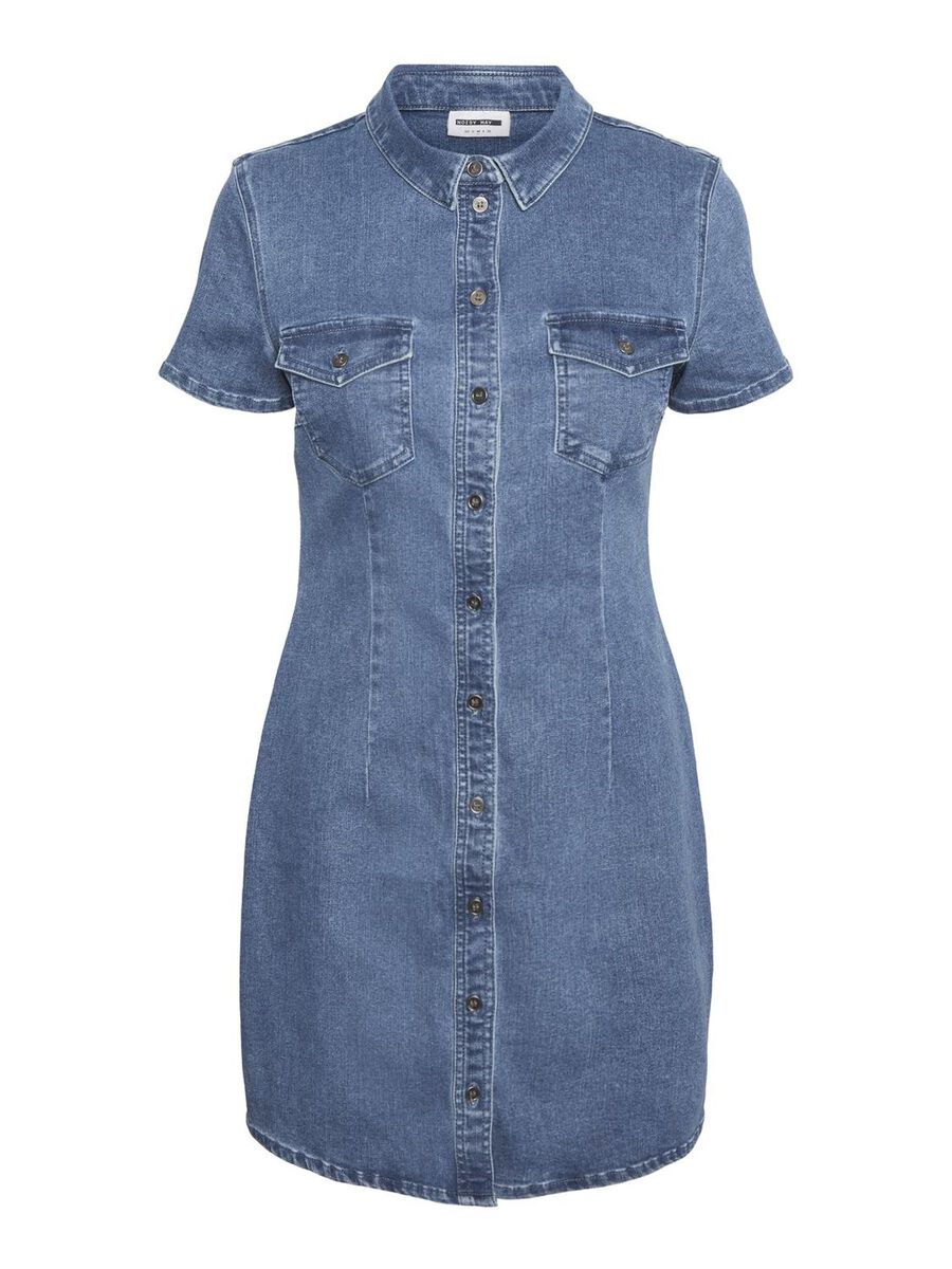 Noisy May SHORT SLEEVED DENIM DRESS