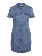 Noisy May SHORT SLEEVED DENIM DRESS