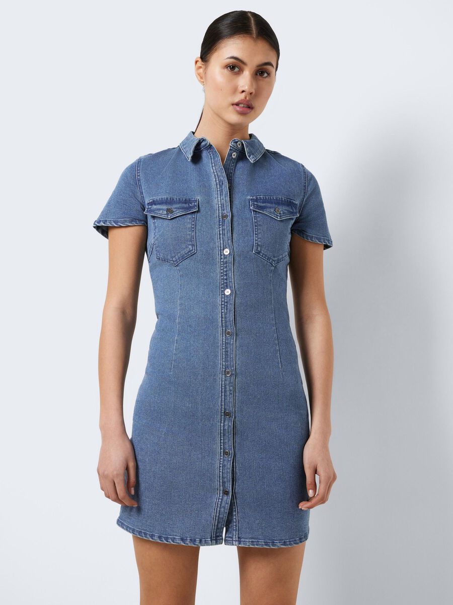 Noisy May SHORT SLEEVED DENIM DRESS