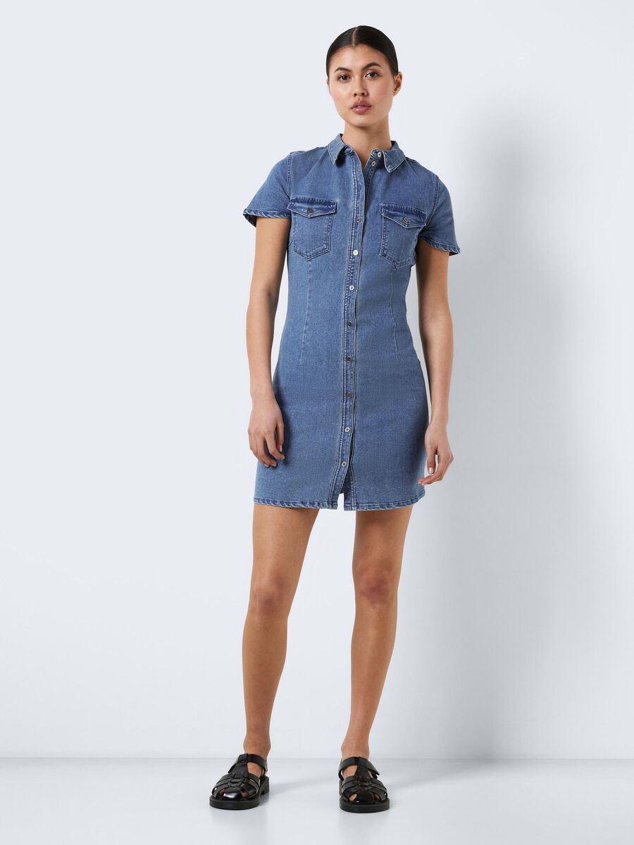 Noisy May SHORT SLEEVED DENIM DRESS