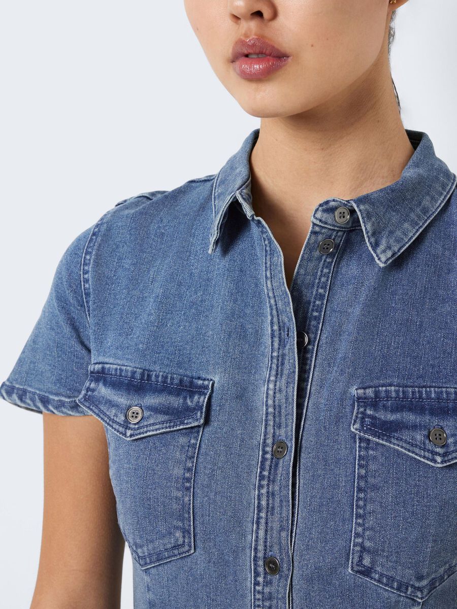 Noisy May SHORT SLEEVED DENIM DRESS