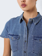 Noisy May SHORT SLEEVED DENIM DRESS