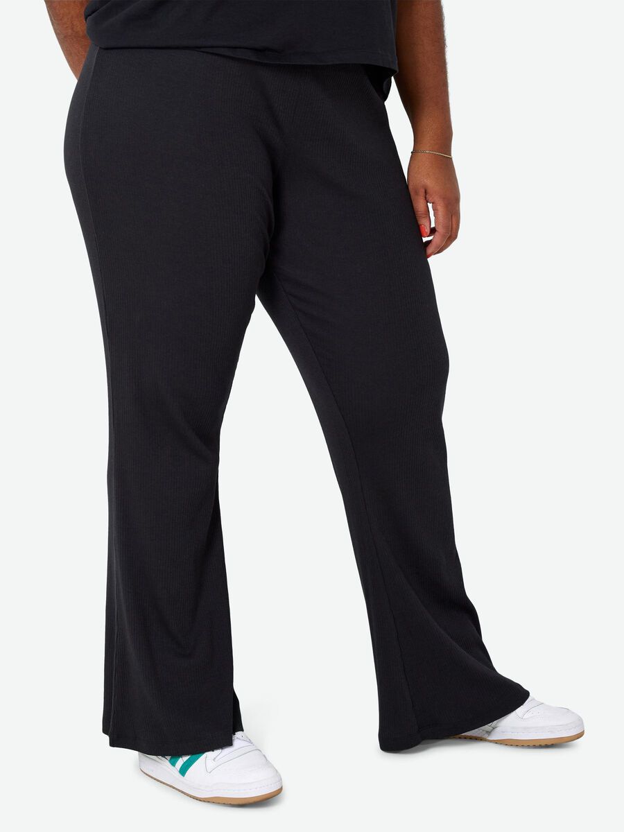 Noisy May CURVE HIGH WAISTED FLARED TROUSERS