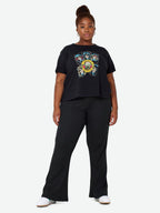 Noisy May CURVE HIGH WAISTED FLARED TROUSERS