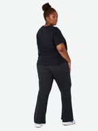 Noisy May CURVE HIGH WAISTED FLARED TROUSERS