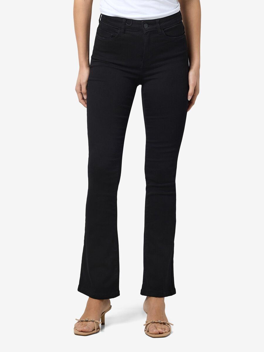 Noisy May NMSALLIE HIGH WAIST FLARED JEANS
