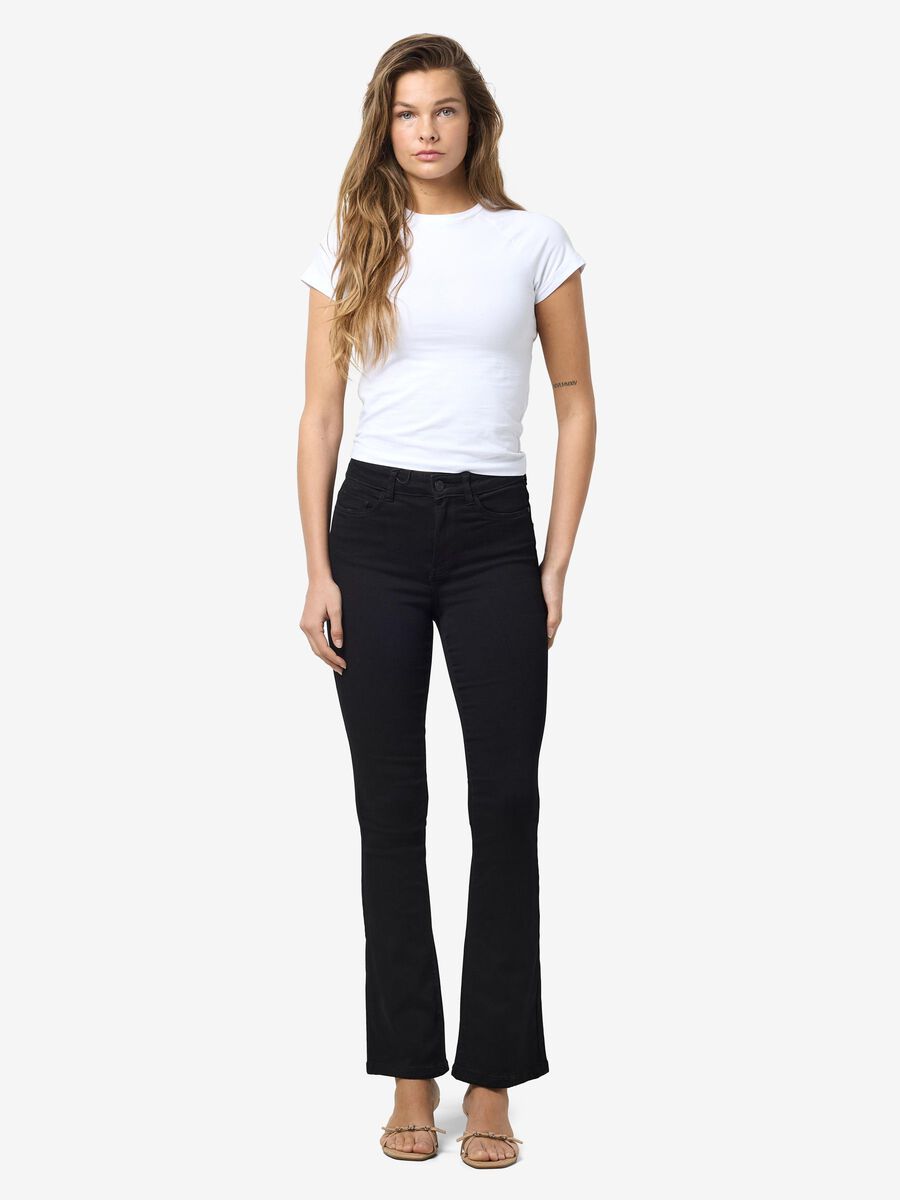 Noisy May NMSALLIE HIGH WAIST FLARED JEANS