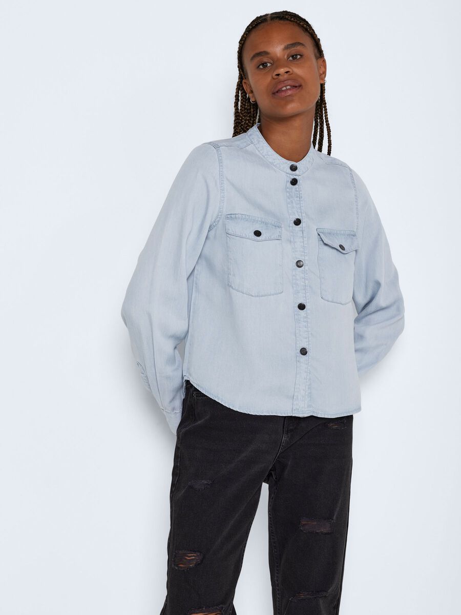 Noisy May LONG SLEEVED TENCEL™ LYOCELL SHIRT