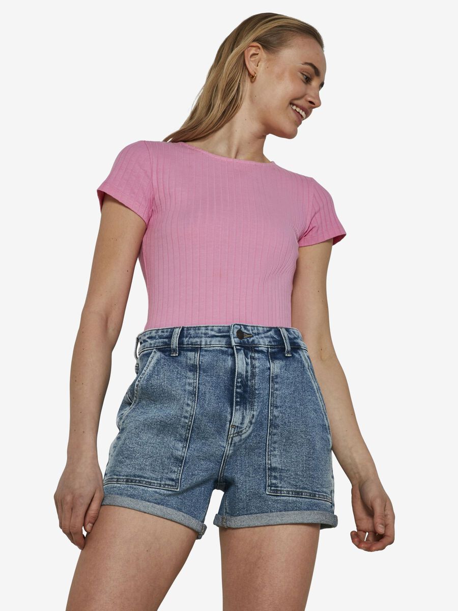Noisy May HIGH WAISTED DENIM SHORTS
