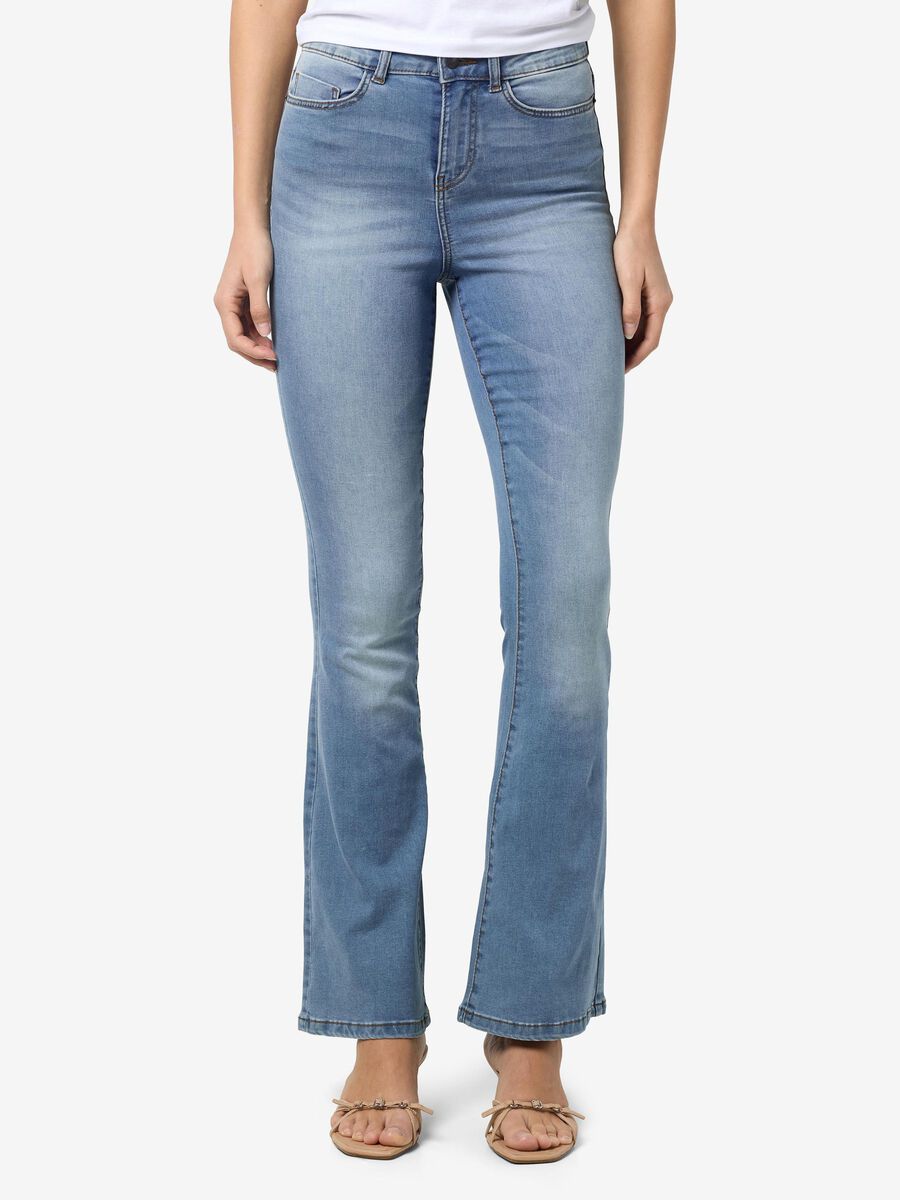 Noisy May NMSALLIE HIGH WAISTED FLARED JEANS