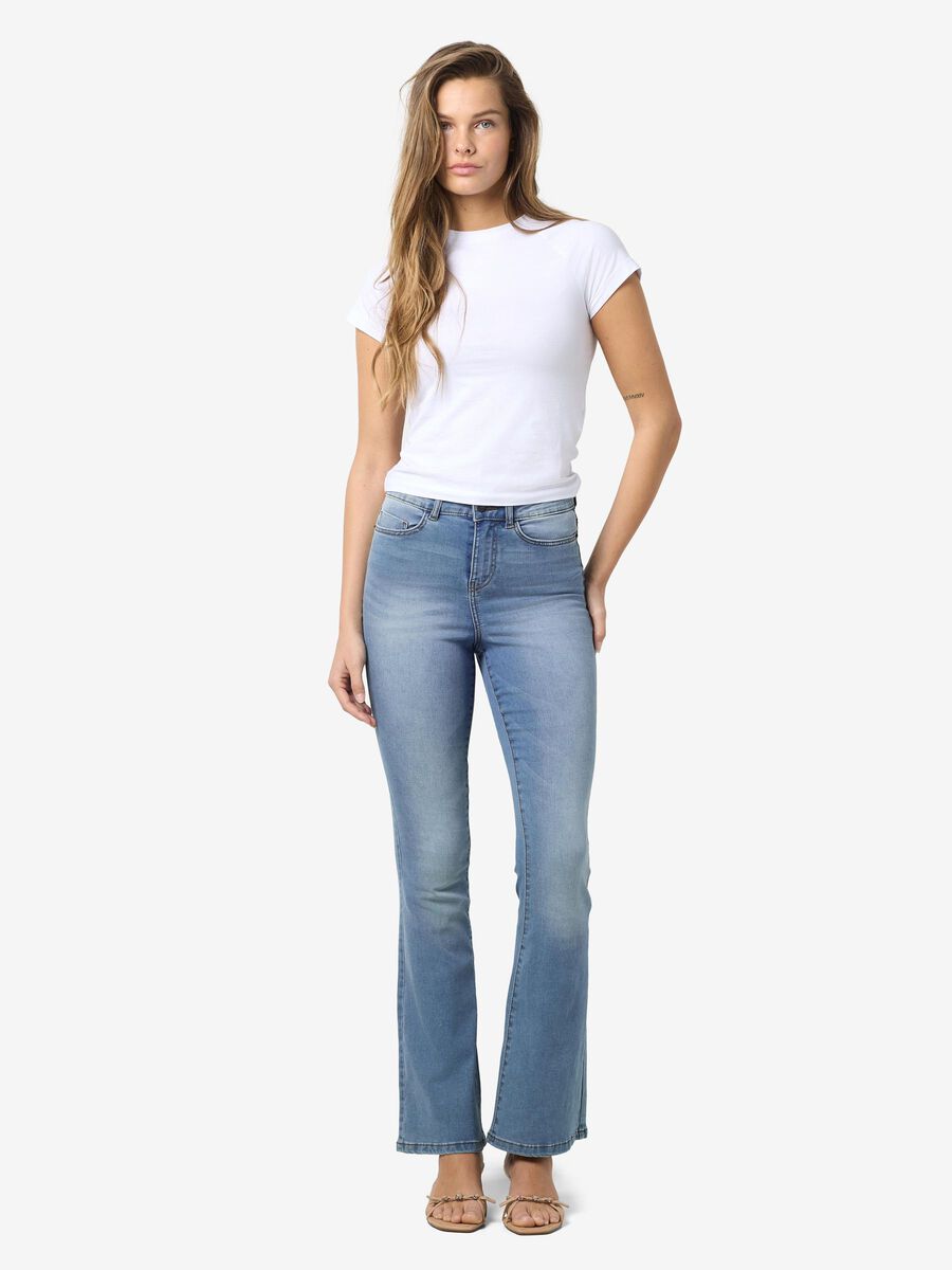 Noisy May NMSALLIE HIGH WAISTED FLARED JEANS