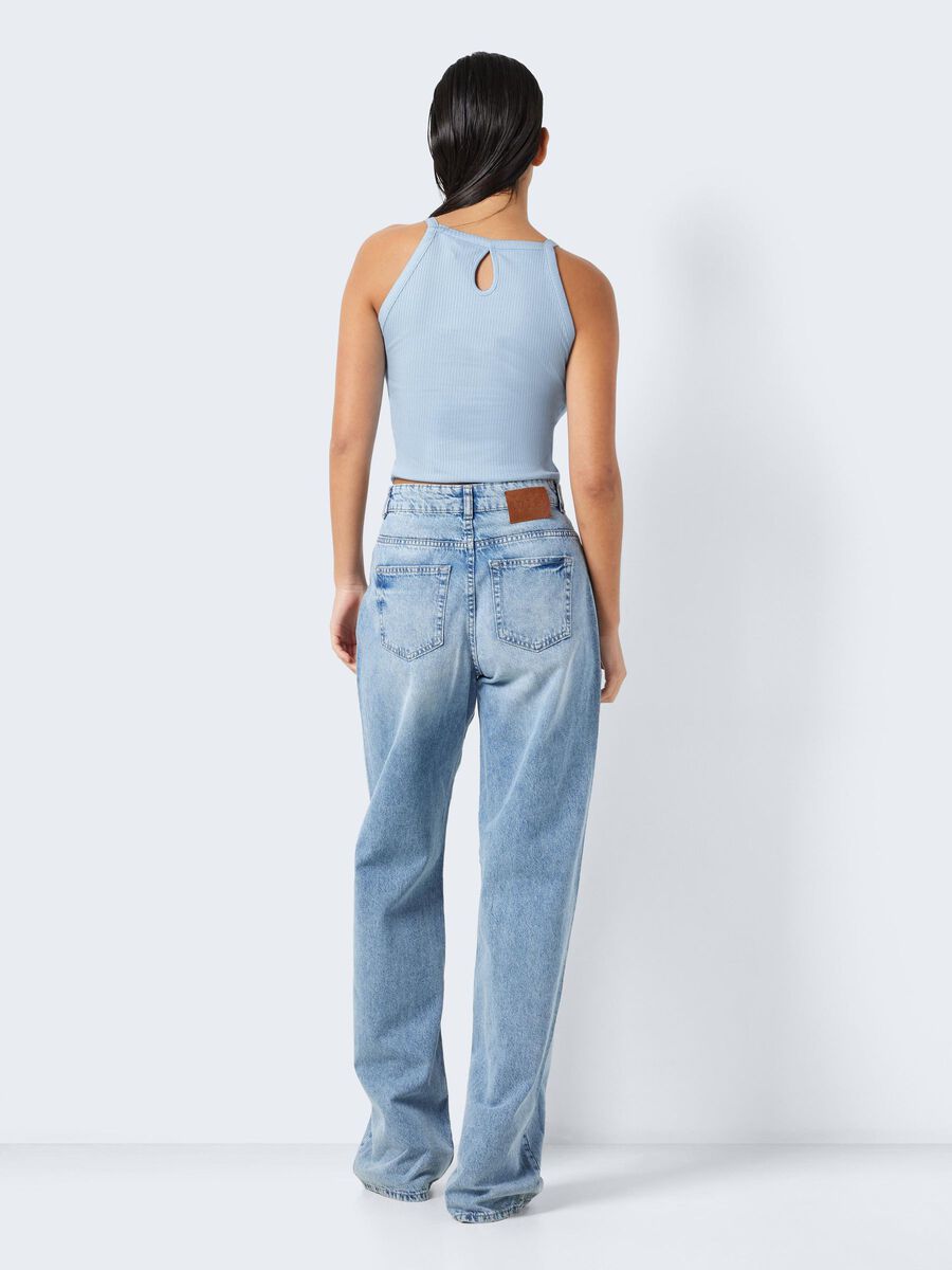 Noisy May RIBBED HALTER NECK TOP