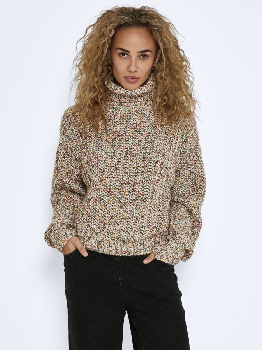 Noisy May HIGH NECK KNITTED PULLOVER