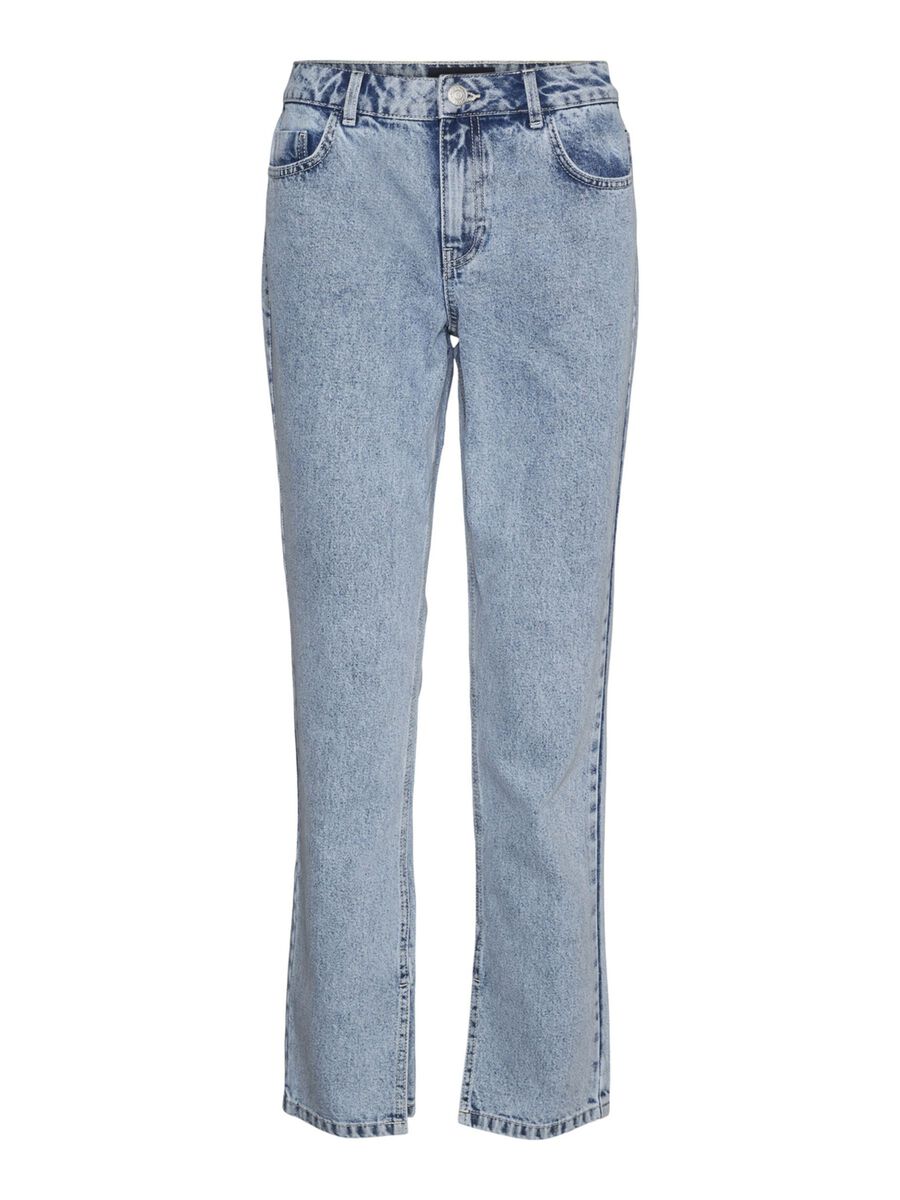 Noisy May NMJOEY ANKLE SLIT STRAIGHT FIT JEANS