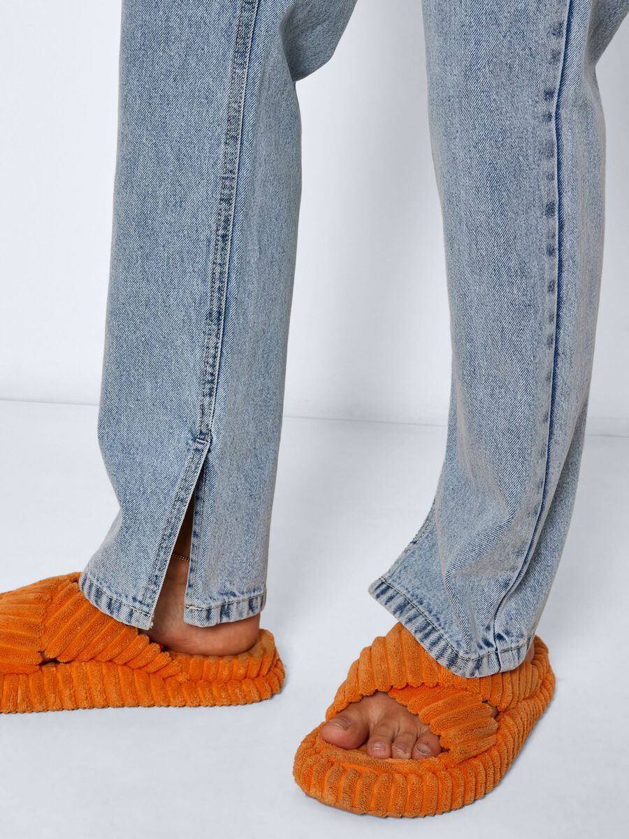 Noisy May NMJOEY ANKLE SLIT STRAIGHT FIT JEANS