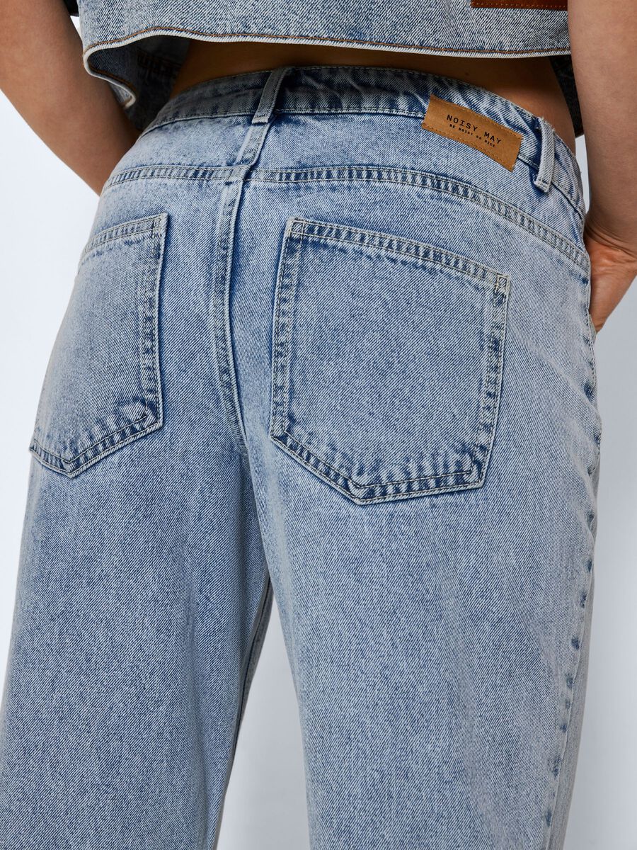 Noisy May NMJOEY ANKLE SLIT STRAIGHT FIT JEANS