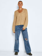Noisy May KNITTED V-NECK PULLOVER