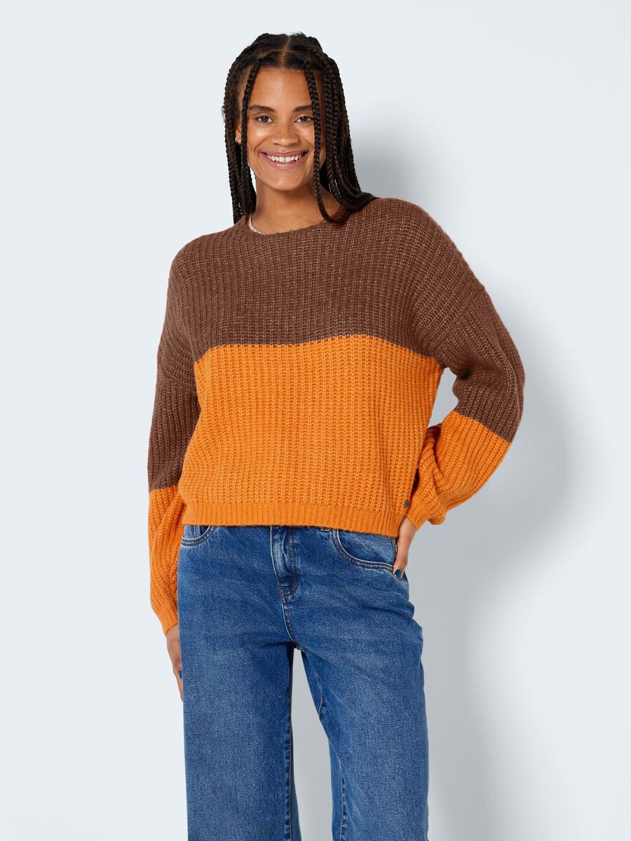 Noisy May KNITTED BALLOON SLEEVE PULLOVER