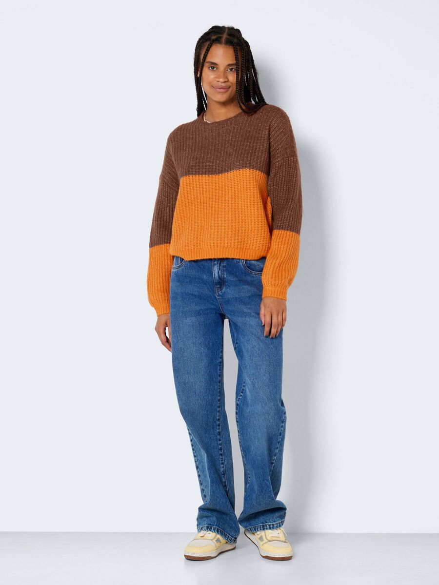 Noisy May KNITTED BALLOON SLEEVE PULLOVER