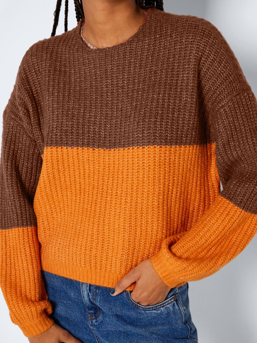 Noisy May KNITTED BALLOON SLEEVE PULLOVER