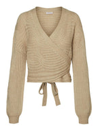 Noisy May KNITTED WRAP PULLOVER
