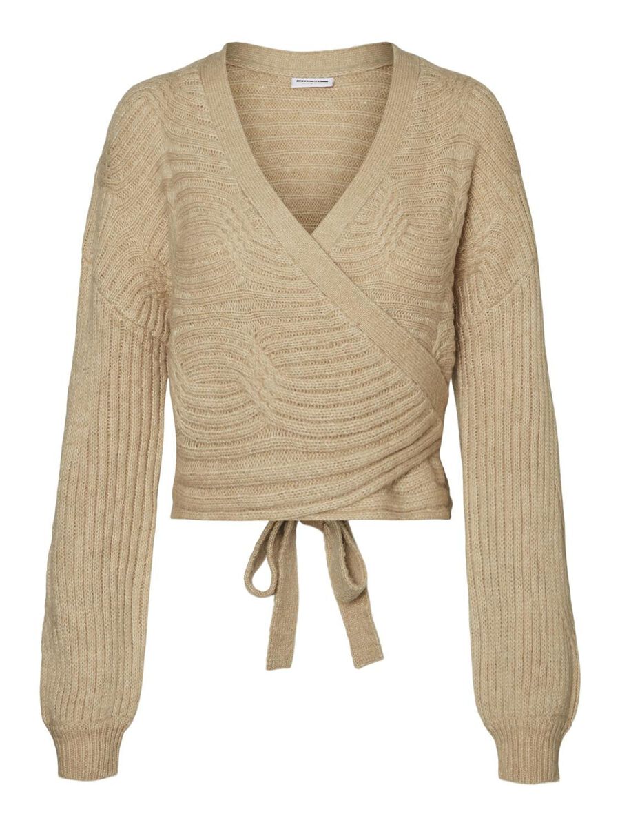 Noisy May KNITTED WRAP PULLOVER