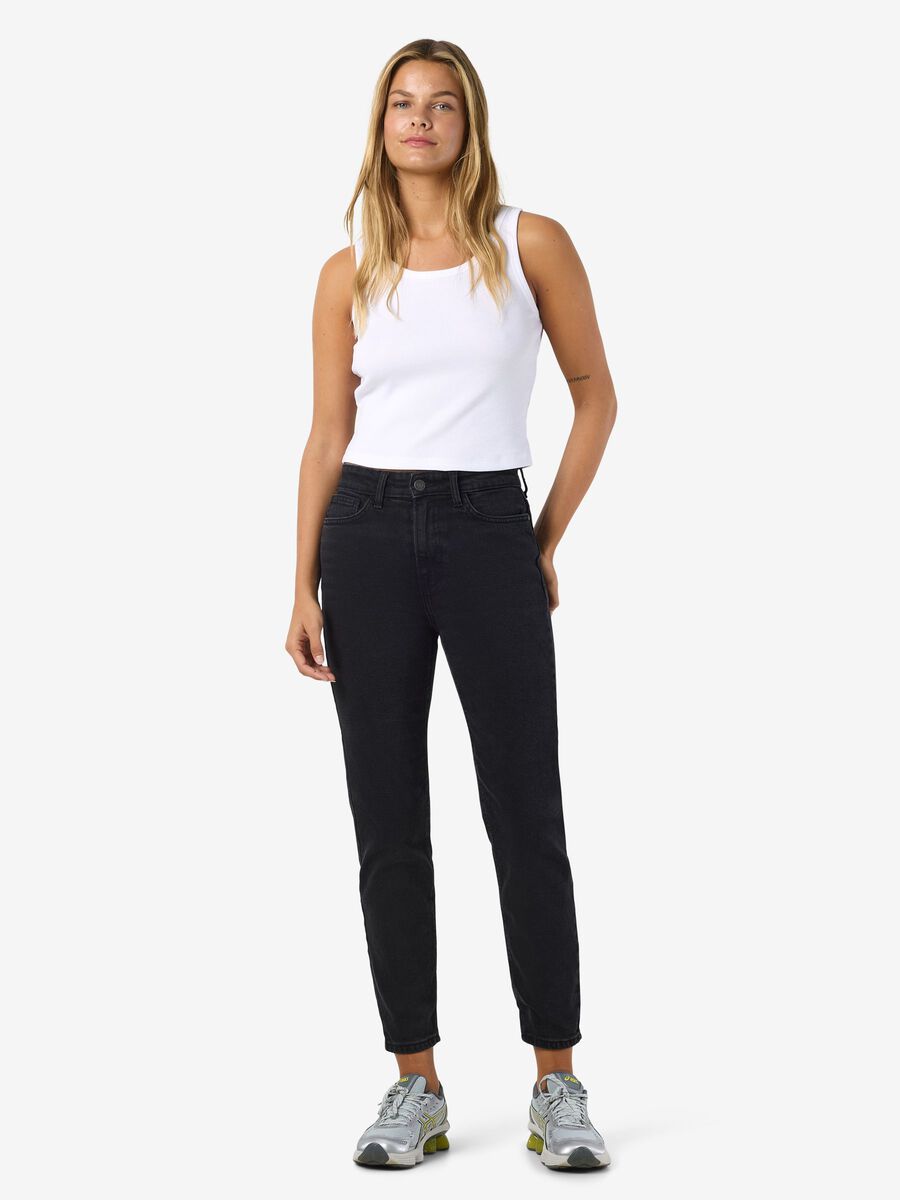 Noisy May NMMONI HIGH WAISTED CROPPED STRAIGHT FIT JEANS