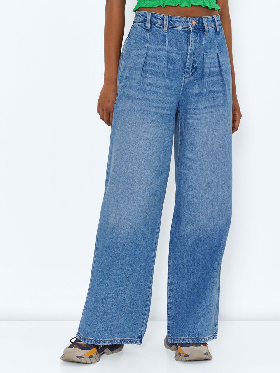 Noisy May NMCINDY HIGH WAISTED WIDE LEG JEANS