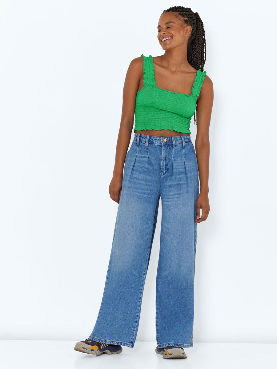 Noisy May NMCINDY HIGH WAISTED WIDE LEG JEANS