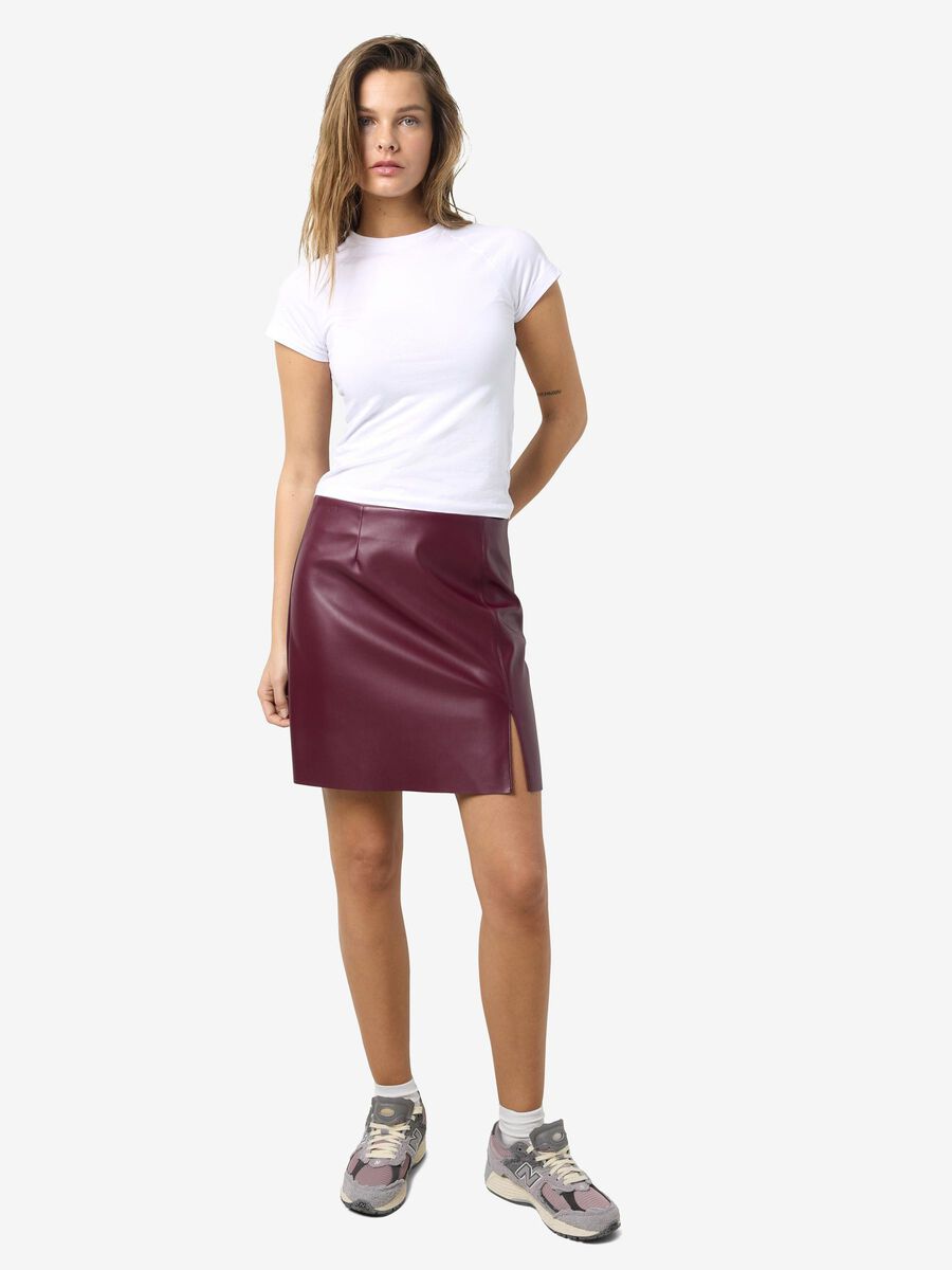 Noisy May COATED HIGH WAISTED SKIRT