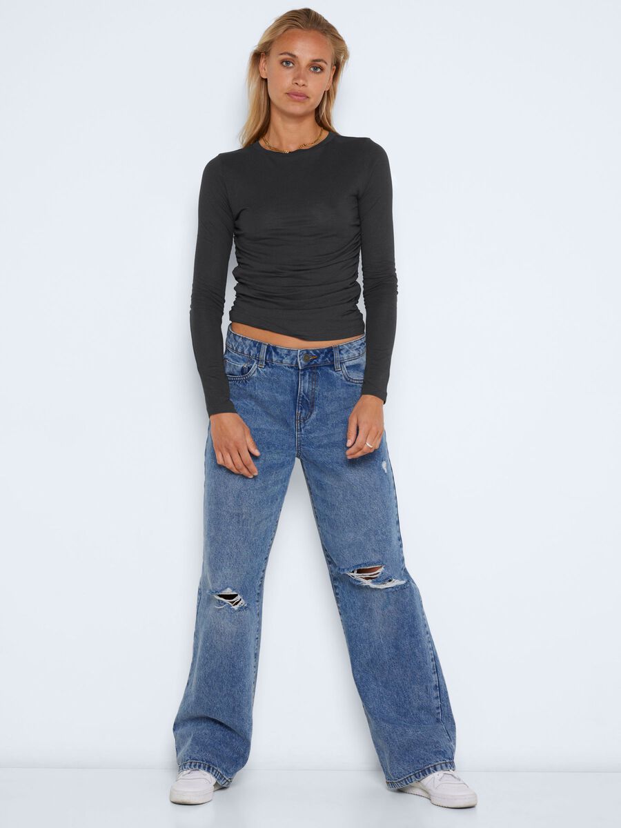 Noisy May LONG SLEEVED RUCHED TOP