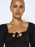 Noisy May LONG SLEEVED TIE TOP