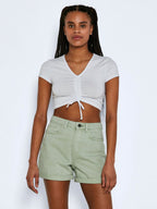 Noisy May CROPPED RUCHED TOP