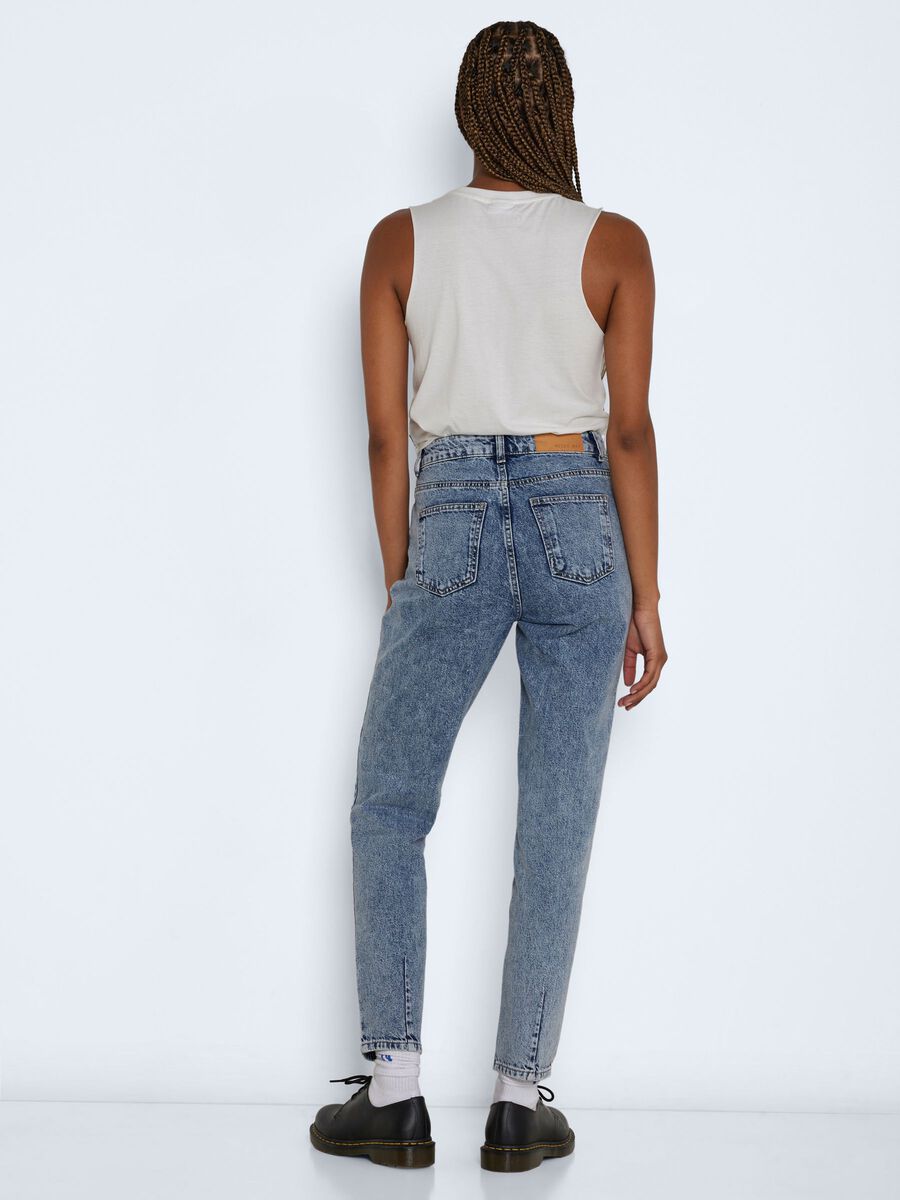 Noisy May NMISABEL HIGH WAISTED ANKLE MOM JEANS
