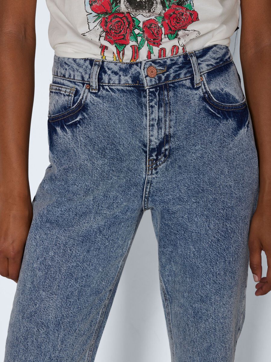 Noisy May NMISABEL HIGH WAISTED ANKLE MOM JEANS