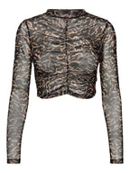 Noisy May CROPPED MESH TOP