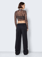 Noisy May CROPPED MESH TOP